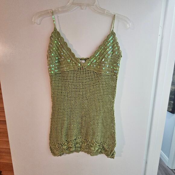 Women's/ Juniors Carly St Claire Knitted Sequence Tank Size Medium - Picture 2 of 6